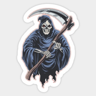 scary grim reaper Sticker